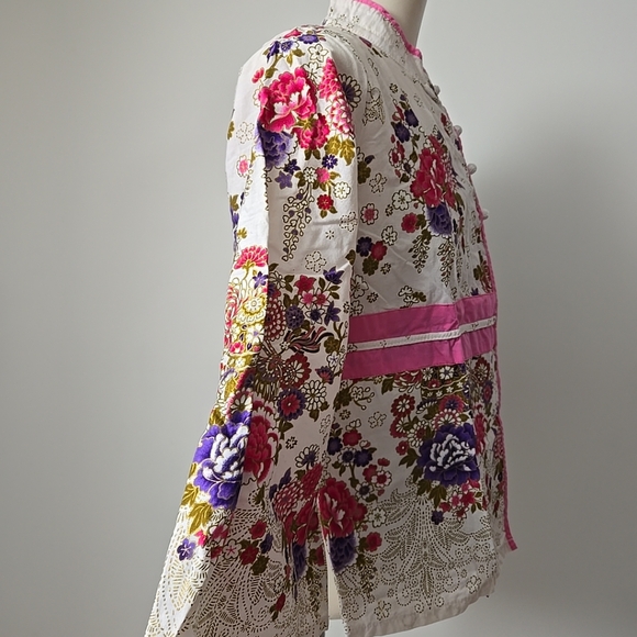 Sakura Floral Nehru Jacket (S/M) - Picture 3 of 10